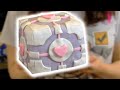 COMPANION CUBE CAKE - NERDY NUMMIES