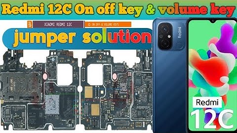 Redmi 12C On off key & volume key not working problem jumper solution|#thesoilboy