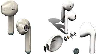 SolidWorks Tutorial # 361 : earphones L/R (surfaces & solid)