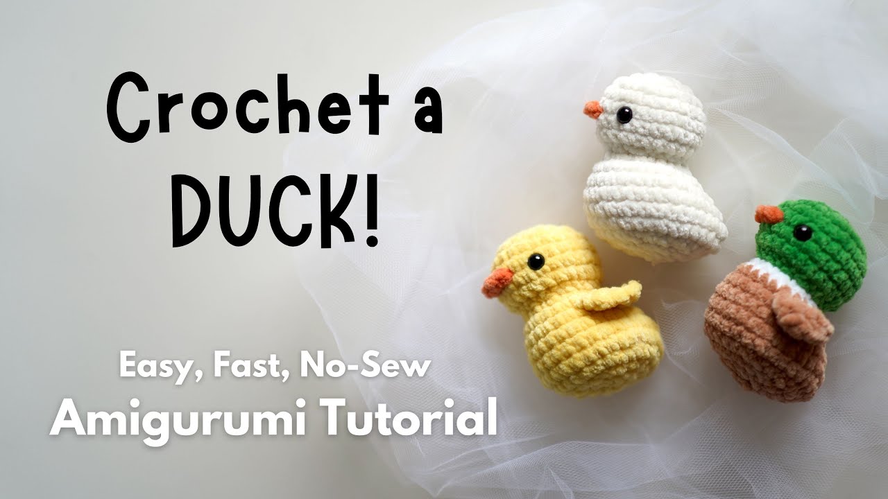 Crochet Duck Tutorial No Sewing