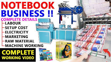 Notebook Making Business | Super Fast Notebook Making Machine | Notebook Making Machine Price