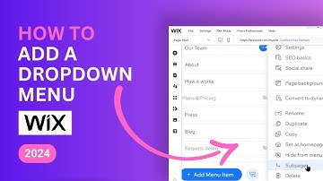 How to Add a Dropdown Menu in Wix – 2024 Beginner Tutorial