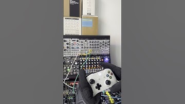 using my xbox controller to play melodies on my modular system  #musicproducer #electronicmusic