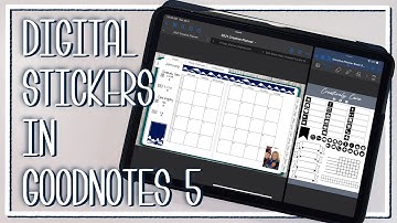 How to use Digital Stickers in GoodNotes | Digital Planner Tutorials
