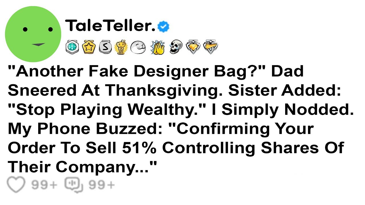 «Ещё одна поддельная дизайнерская сумка?» — усмехнулся отец на День благодарения. Сестра добавила...