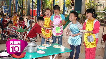 Bé vui trải nghiệm Tết Hàn thực