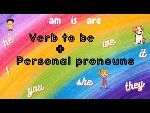 Verb to be| Am Is Are | Personal Pronouns for kids