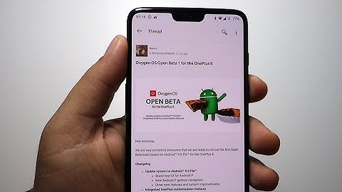 Android 9 Pie available for ONEPLUS 6 - what