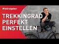 Trekkingrad Sitzposition perfekt am Fahrrad auf Dich einstellen