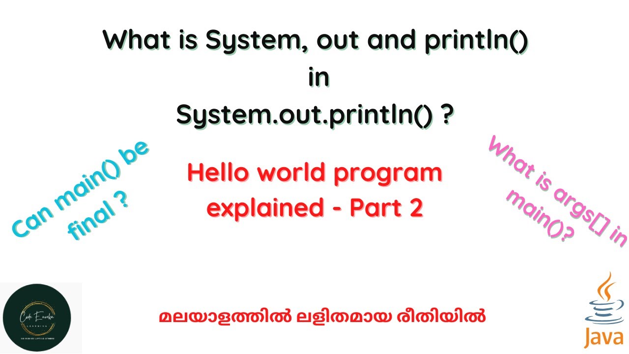 Hello World Program Part 2 Can Main Be Final What Is System Out hello-world-program-part-2-can-main-be-final-what-is-system-out