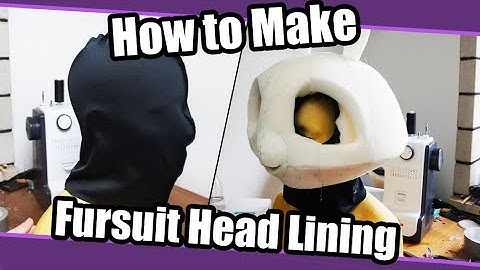 How To Make Lining For Fursuit Heads & Attach It On Premade Base | Fursuit Tutorial