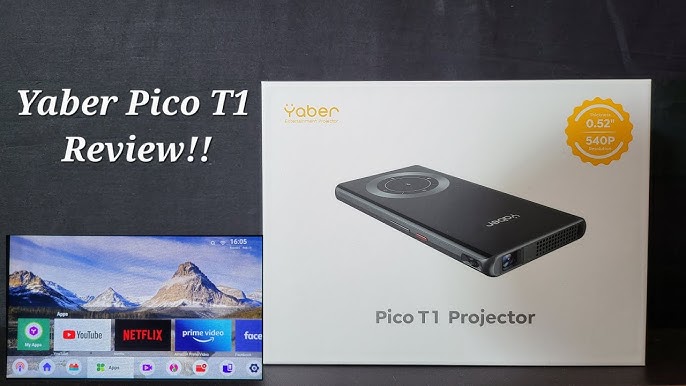 REVIEW: Yaber Pico T1 - World's Slimmest DLP Pocket Projector - Smartphone  Design? 