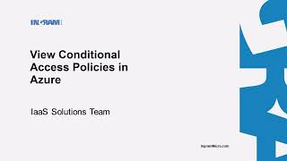 View Conditional Access Policies in Azure