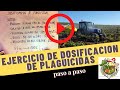 Cálculo de dosis de pesticidas 2020