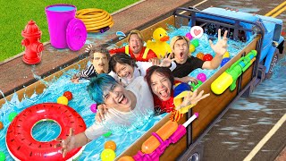 Life in a swimming pool challenge on a big car!! (Super cool, lol) screenshot 4