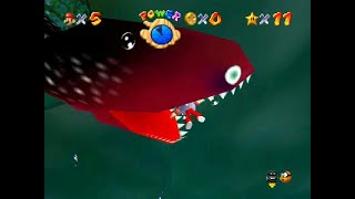 Super Mario 64 Coinless Challenge [4] Plunder Can Treasure Blast Through Li'l Wall