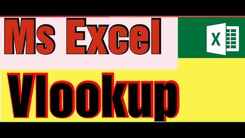 How to Do a vlookup in Ms Excel - Video Tutorial in Urdu/Hindi