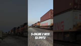 5-Engine Z-Train Screams West!