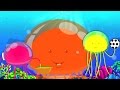 Medusa dedo Familia | Rimas infantiles | Video Educativo | Nursery Rhyme | Jellyfish Finger Family