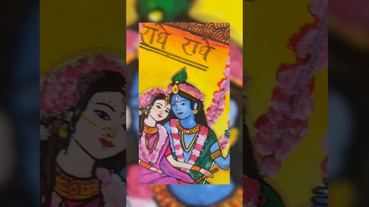 Radhakrishna painting ✨🙏🥰#radheradhe