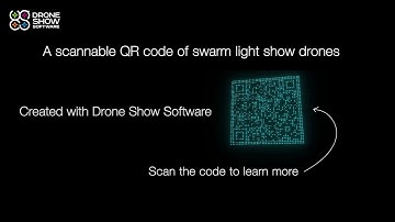 A scannable QR code of swarm light show drones