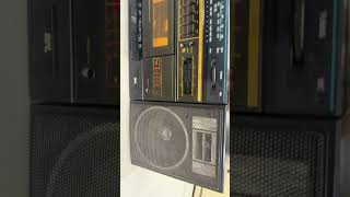 vintage BPL Sanyo C12N-portable mini component system, radio, and cassette recorder 1980s