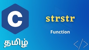 strstr Function in C Explained in Tamil || strstr function || C tutorial