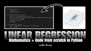 Multiple Linear Regression Mathematics + Code From Scratch in Python | Machine Learning