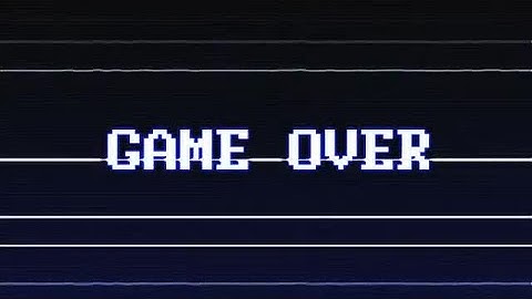 Game Over Glitch Text Stock Motion Graphics