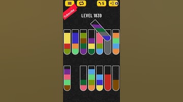 Water sort puzzle level 1839