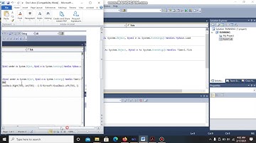 TEKS BERJALAN MENGGUNAKAN VB