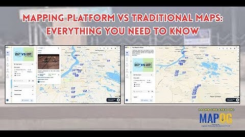 Mapping Platform vs Traditional Maps: Everything You Need to Know #mapog #gis #viral #map #tech