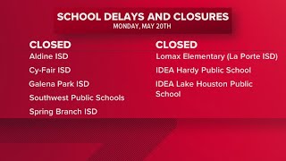 School closing update: Houstonarea districts closing due to storm damage, no power