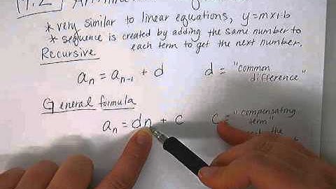 9 2 arithmetic sequences