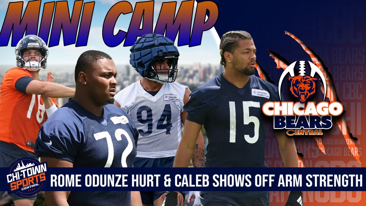 Bears Rookie Mini Camp Recap Rome Odunze hurt Caleb Williams Shows