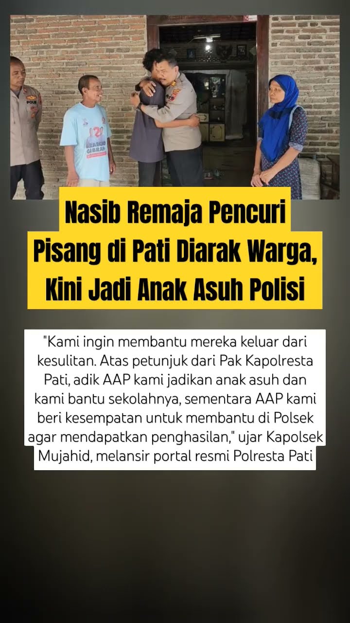 Langsung dijadikan anak asuh polisi