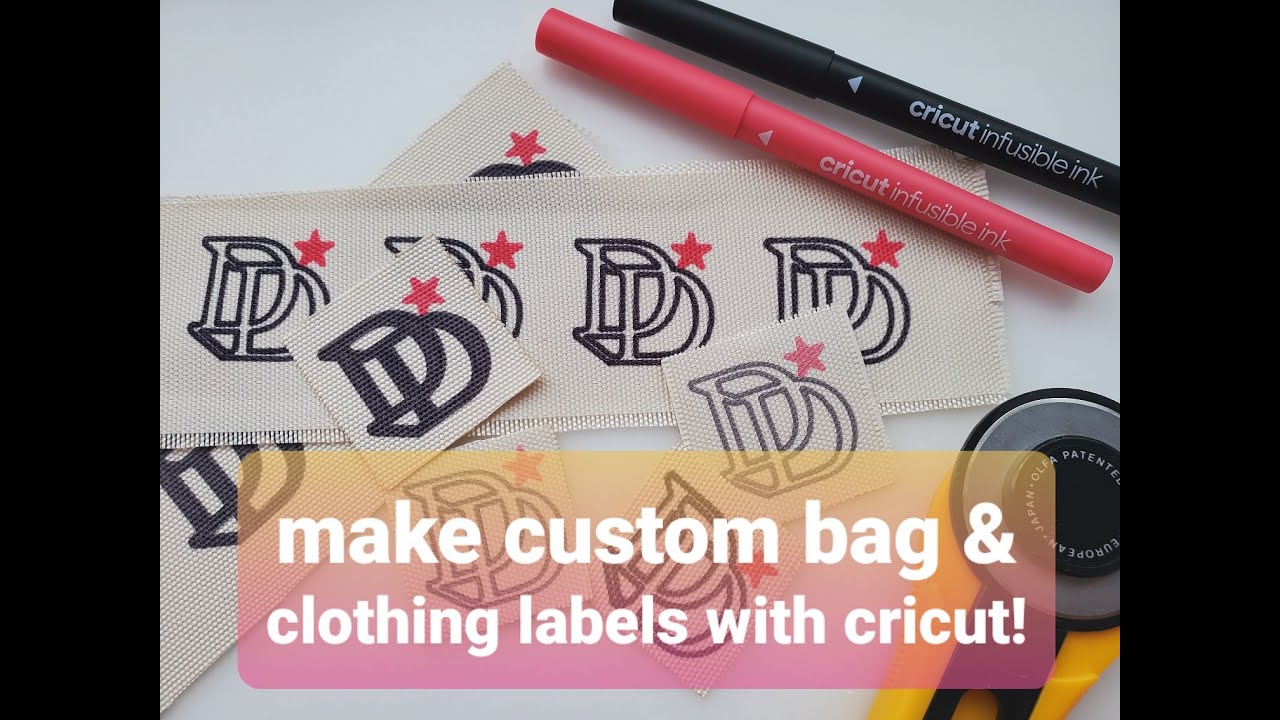 How to Make Fabric Labels with Cricut Infusible Ink Pens 