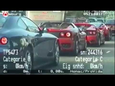 Stoet peperdure Ferrari?s ?Iedereen rijbewijs ingevorderd ? - Wegmisbruikers