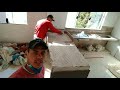 Bancada de porcelanato.Bancada de concreto revestida com porcelanato-PARTE 2