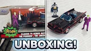 Batmóvel 1:24 Jada Toys - The Animated 1966 Series, Unboxing!