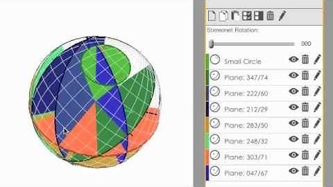 Stereonet - Visible Geology