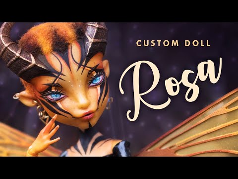 Rosa the Wasp Demon • Bug Girls COLLAB  • Custom Monster High Doll OOAK• xTool M1 and RA2 pro