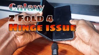 Galaxy Z fOld 4 could not fully open 180°