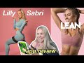 I TRIED the *new* LEAN WITH LILLY app! | Lilly Sabri app review #leanwithlilly