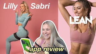 I TRIED the *new* LEAN WITH LILLY app! | Lilly Sabri app review #leanwithlilly