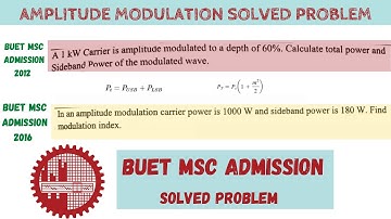 Communication System Math Solution | BUET Msc Admission | EEE Job Question Solution