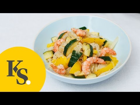 Salat Mit Marinierten Garnelen Und Gemüse | Rezept Für Low-Carb-Garnelensalat