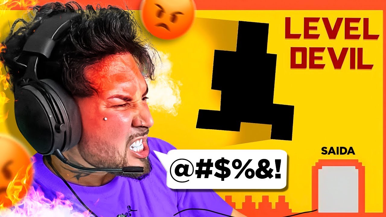 JOGUEI O JOGO DO CAPETAAAA !! “Level Devel” 😈  IMPOSSÍVEL JOGAR ESSE JOGOOOOOOO 😡😤