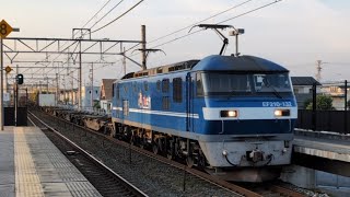 5074レ EF210-132号機牽引貨物列車(上り)相見駅通過