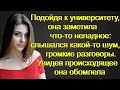 Подойдя к университету, она заметила что-то неладное: слышался какой-то шум, громкие разговоры...